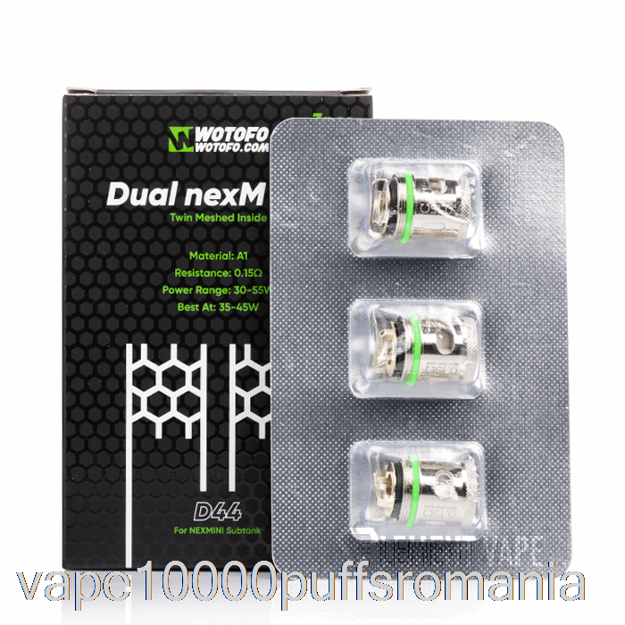 Bobine De Schimb Vape Romania Wotofo Nexmini 0.15ohm D44 Bobine Duale Nexmesh